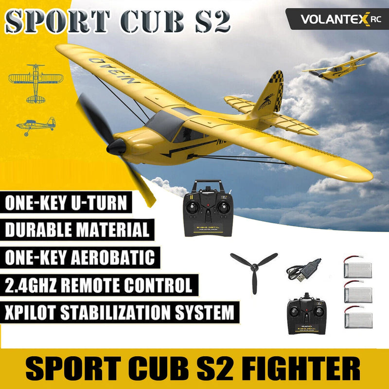 Volantex Sport Cub S2 2.4G RC Airplane 3CH 6-Axis Gyro 400mm Wingspan Aerobatic