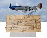 RC airplane kit: laser-cut balsa and ply fuselage and wing parts