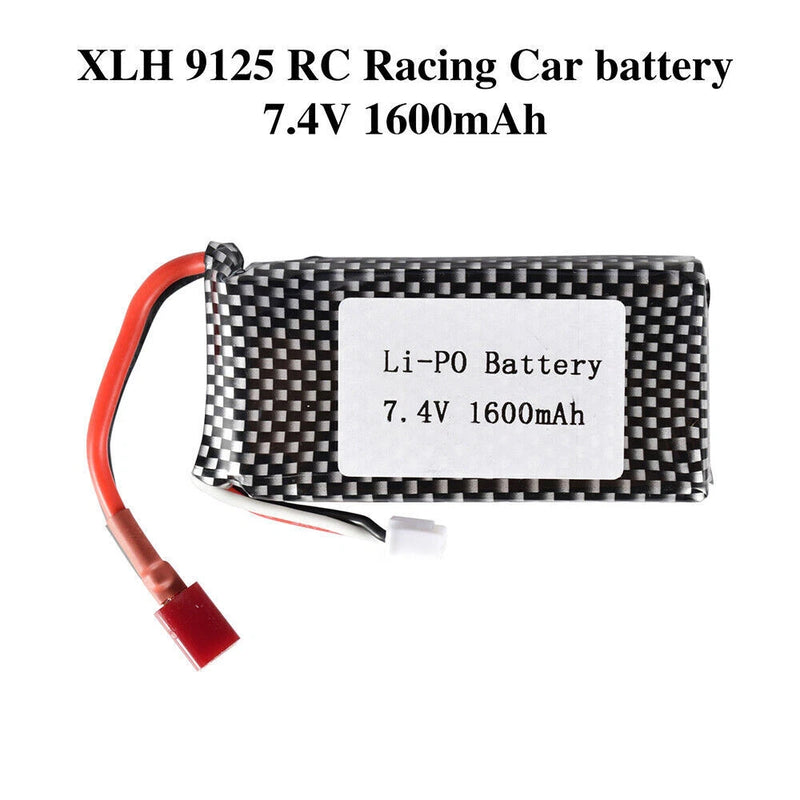 1PC 25-DJ02 XLH 7.4V 1600mah Lipo Battery For XLH 9125 RC Racing Car Spare Parts Battery