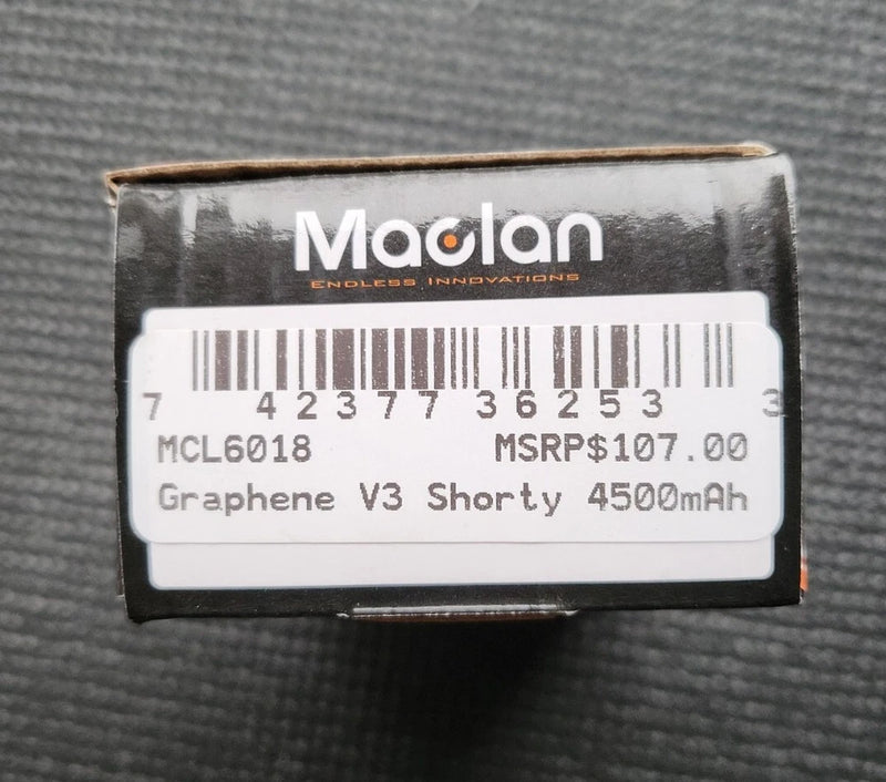 Maclan HV Graphene V3 2S Shorty LiPo ULCG Battery (7.6V/4500mAh) MCL6018 *NEW Battery