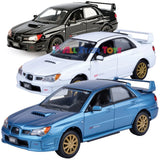 Subaru Impreza WRX STi 1:24 Diecast Model Motormax 73330 Choose White/Blue/Black
