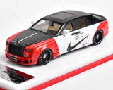 ED Scalemini 1:64 Black Red Phantom Luxury Sedan Model Diecast Resin Car New