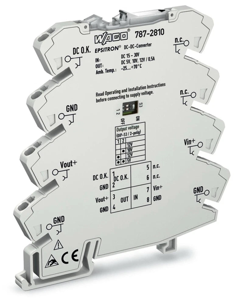 WAGO, DC/DC Converter; input voltage 24 VDC, 787-2810