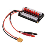 G.T.POWER 8X JST Plug 2S/3S Lipo Battery Parallel Charging Board For ATAN