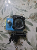 RH Social 1080p Full-HD Blue Action Camera With Case / Mount