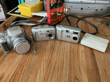 Lot Of 4 Old Items. Digital Cameras: Fujifilm, Kodak, Hp, Samsung Untested