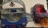 Vtg TMNT Mutant Module Vehicle  , Techno Drone, & Figures Parts Pieces Lot