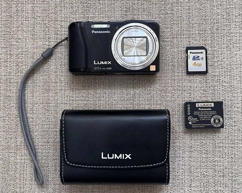 Panasonic Lumix DMC-ZS19 14.1MP 20x Zoom Digital Camera + 4GBSD + Case + Battery