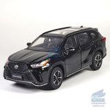 1:32 Toyota Highlander XSE Model Car Alloy Diecast Vehicle Collection Gift Black Battery