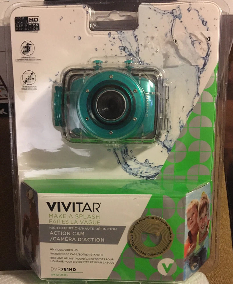 Vivitar Make a Splash High Definition Action Cam Waterproof DVR781HD New in Box