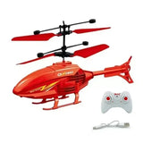 Crash Resistant Dual-Mode RC Induction Helicopter Suspended Drone Toy with Light