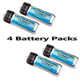 Brand New Lectron Pro 3.7 volt 160mAh 25C Lipo Battery 4 Packs : Blade mCX mSR
