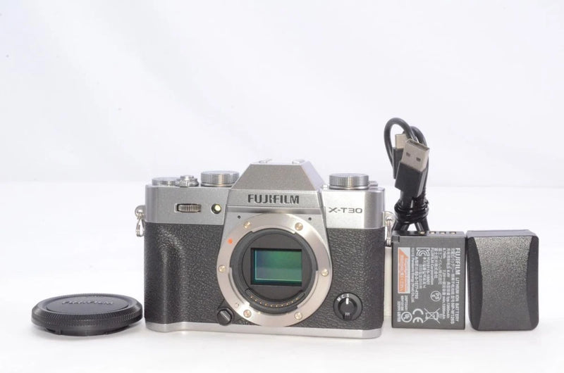 Fujifilm X-T30 Mirrorless Camera Body Charcoal Silver Compact Used