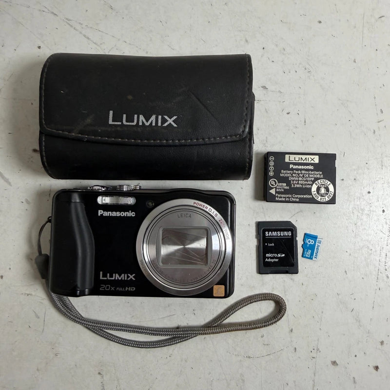 Panasonic Lumix DMC-ZS19 Black 3" LCD Screen 20x Optical Zoom Digital Camera