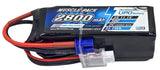 NHX RC 3S 11.1V 2800mAh 50C Lipo Battery w/ EC2 IC2 for 1/18 Arrma Mojave Grom Battery