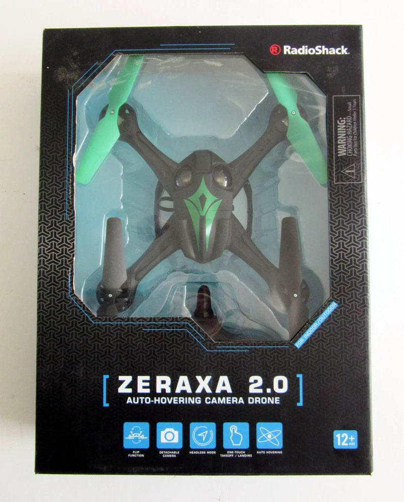 Vintage Radio Shack ZERAXA 2.0 Auto-Hovering Camera Drone, NOS