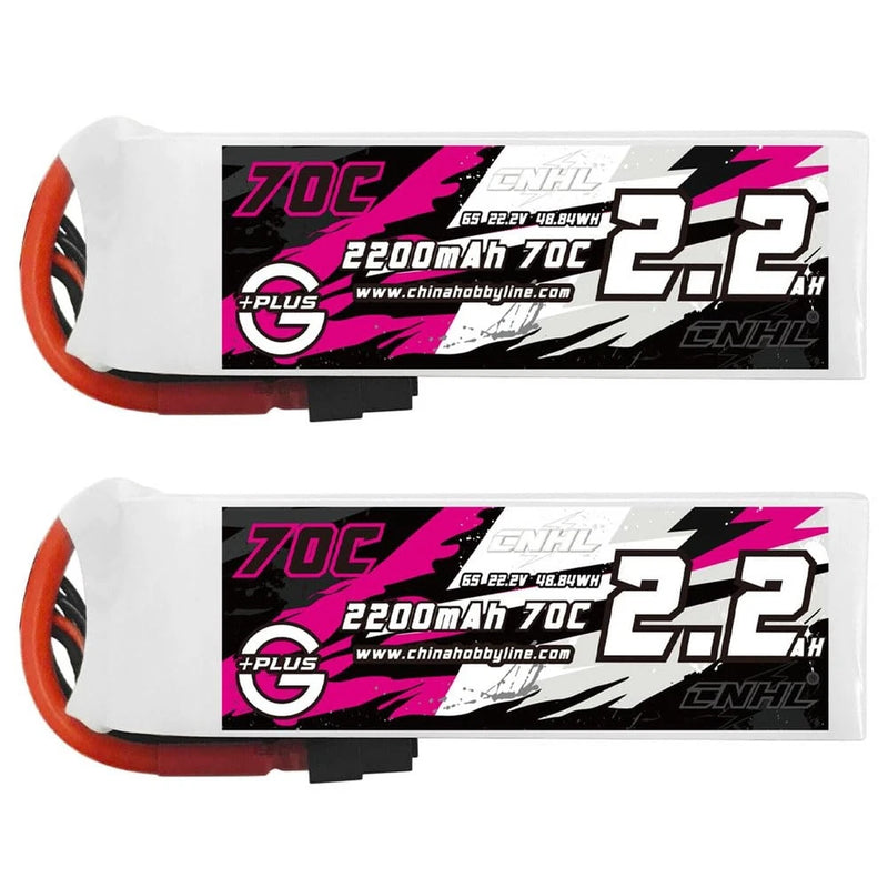 CNHL 2200mAh 6S Lipo Battery 22.2V 70C with XT60 Plug for RC Car Airplane Tru... Battery