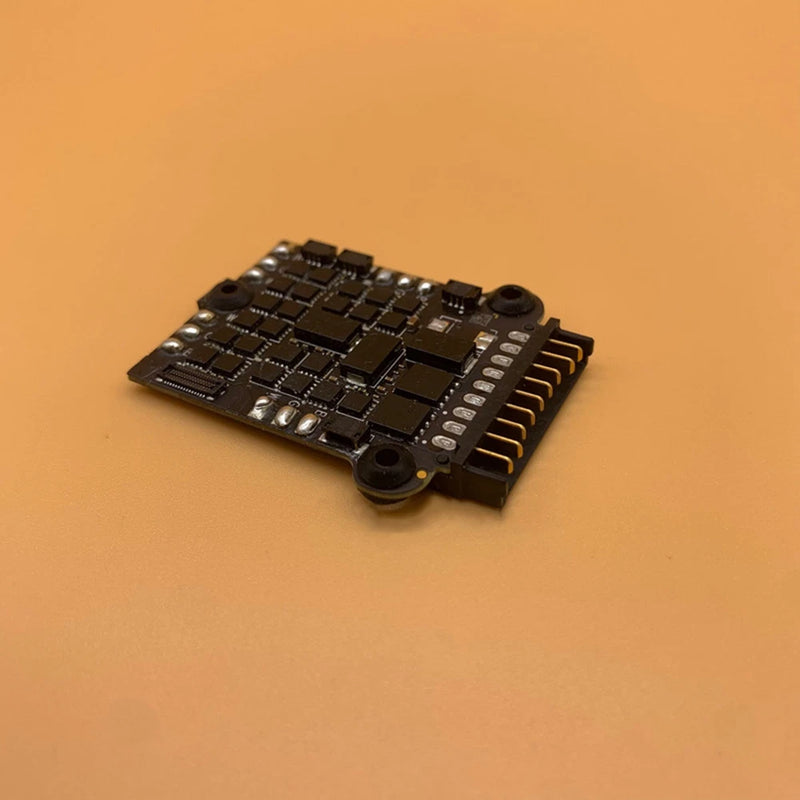 ESC circuit board assembly with pin headers and solder pads