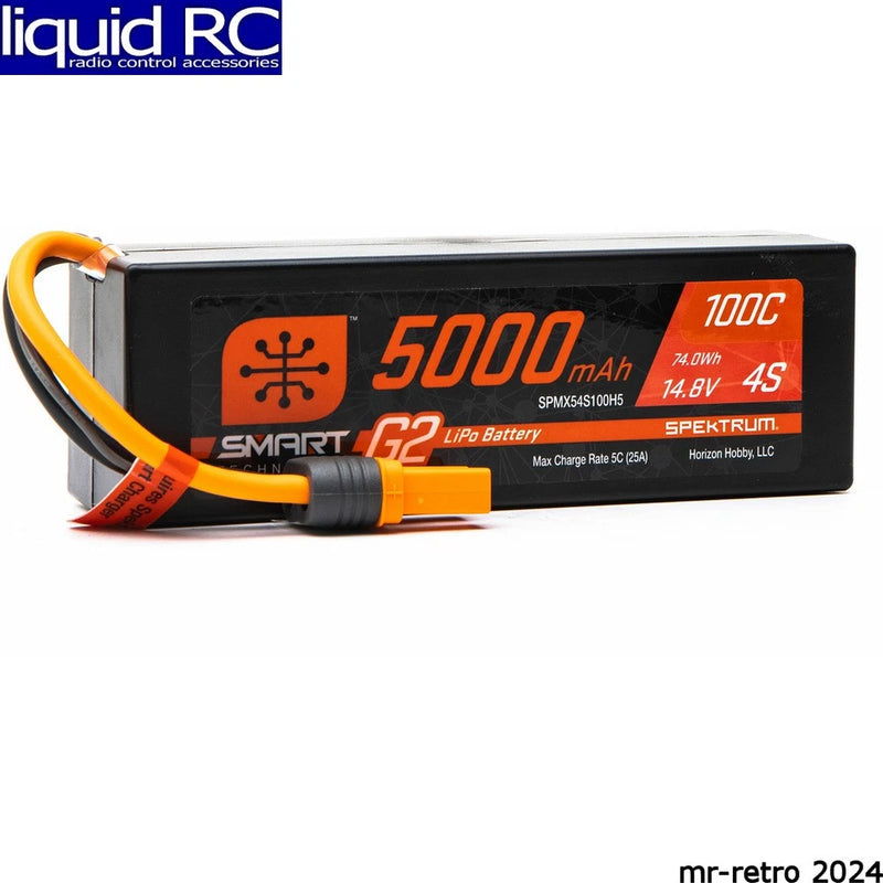 Spektrum X54S100H5 5000mah 4s 14.8v Smart G2 LiPo 100c; Ic5