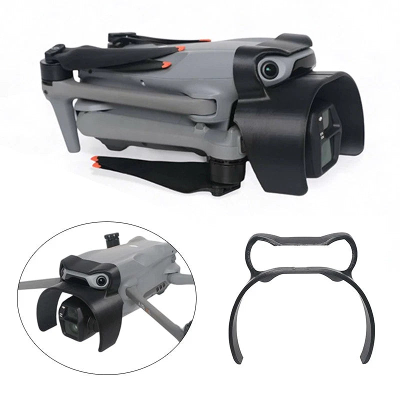 Drone gimbal bumper protector accessory set, gray and black guards