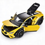 1/24 Lamborghini Huracan Sterrato Toy Car Model Alloy Diecast Toy Vehicle Yellow Battery