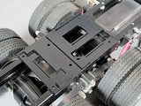 Black Fifth Wheel Mounting Plate Servo Release Open Tamiya 1/14 King Hauler