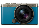 Panasonic LUMIX S9 N Kit 18-40mm Titanium Gold x Turquoise Blue Leather