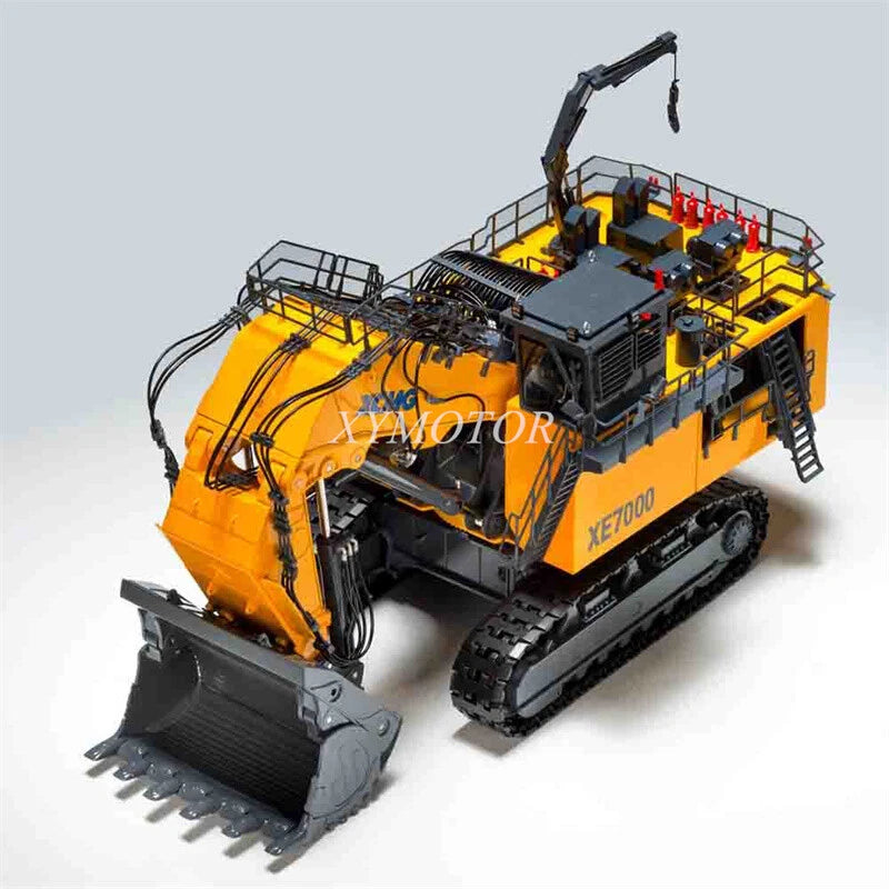 1:50 XCMG XE7000 Mining Excavator Truck Diecast Model Car with Doll Toys Gifts