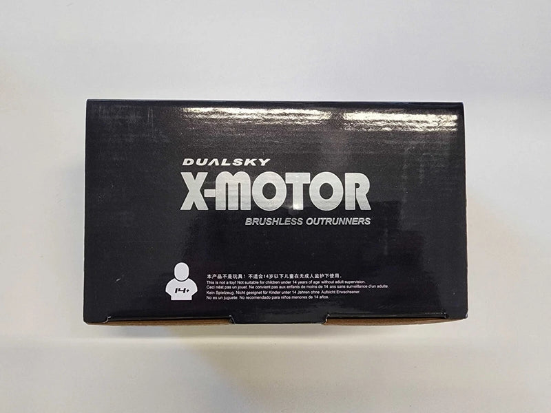 Dualsky Xmotor brushless outrunner motor box, black shipping package