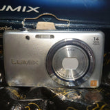LUMIX FH6 14MP Digital Camera with LEICA Lens Silver From Japan