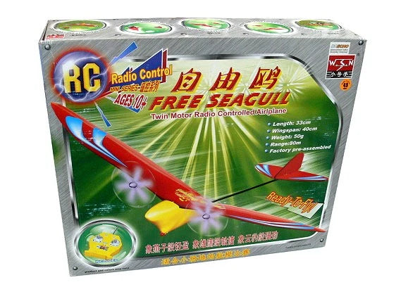 WSN 06108 Model Aircraft Free Seagull Twin Motor Radio Controlled Airplane EA530