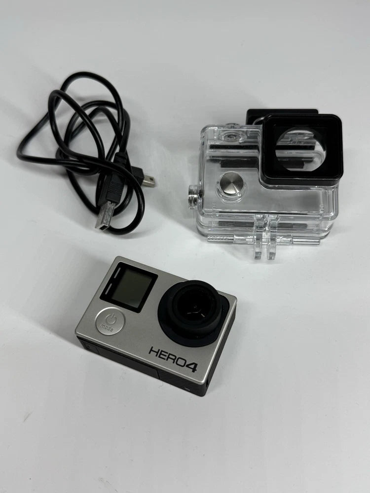 GoPro HERO4 Black Action Camera +  Battery & Waterproof Housing ?C Powers On