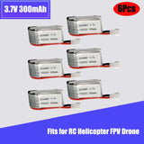 3.7V 300mAh 20C 702030 LiPo Battery with XH2.54 plug for RC Helicopter FPV Drone