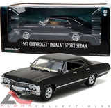 GREENLIGHT 84035 1:24 1967 CHEVROLET IMPALA SEADAN (TUXEDO BLACK)