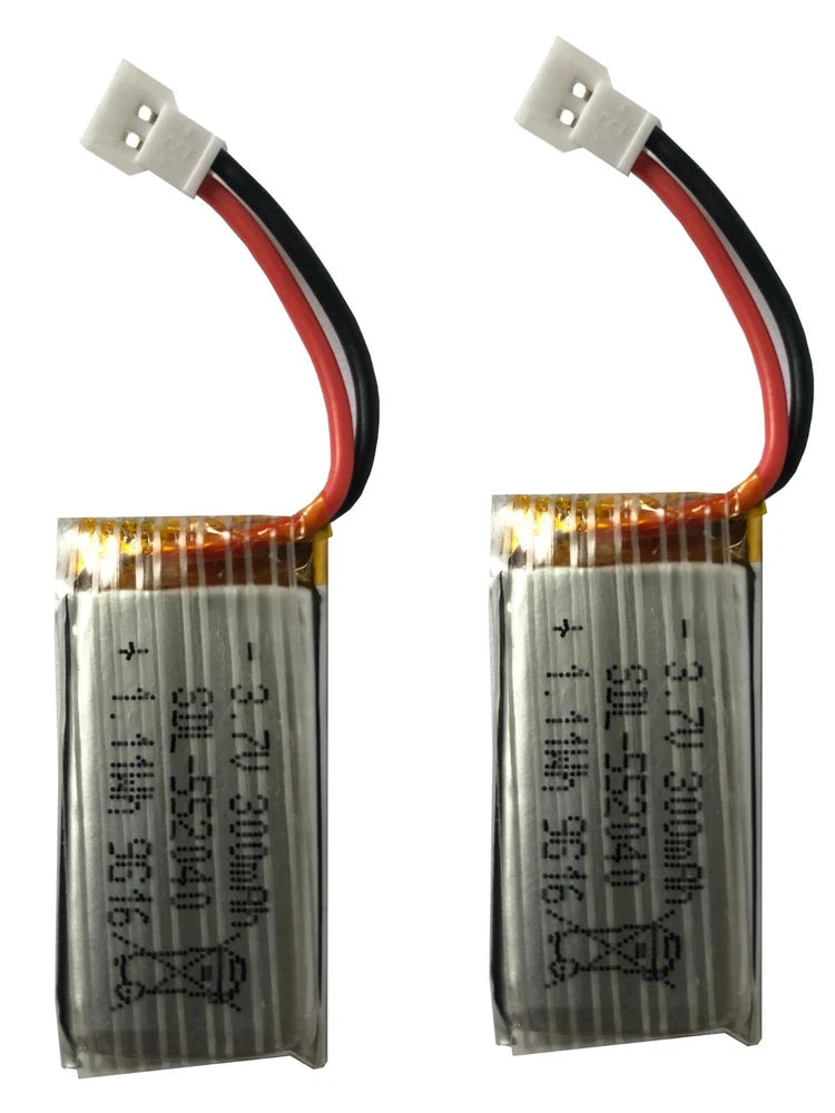Park10 Toys 300mAh 3.7V Lipo Battery for XKA120-A380 Airplane (2 Pcs)