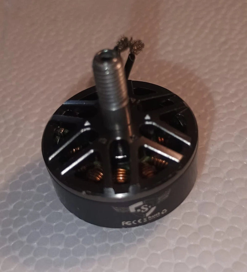 Axis Flying brushless drone motor, black stator with copper windings and shaft