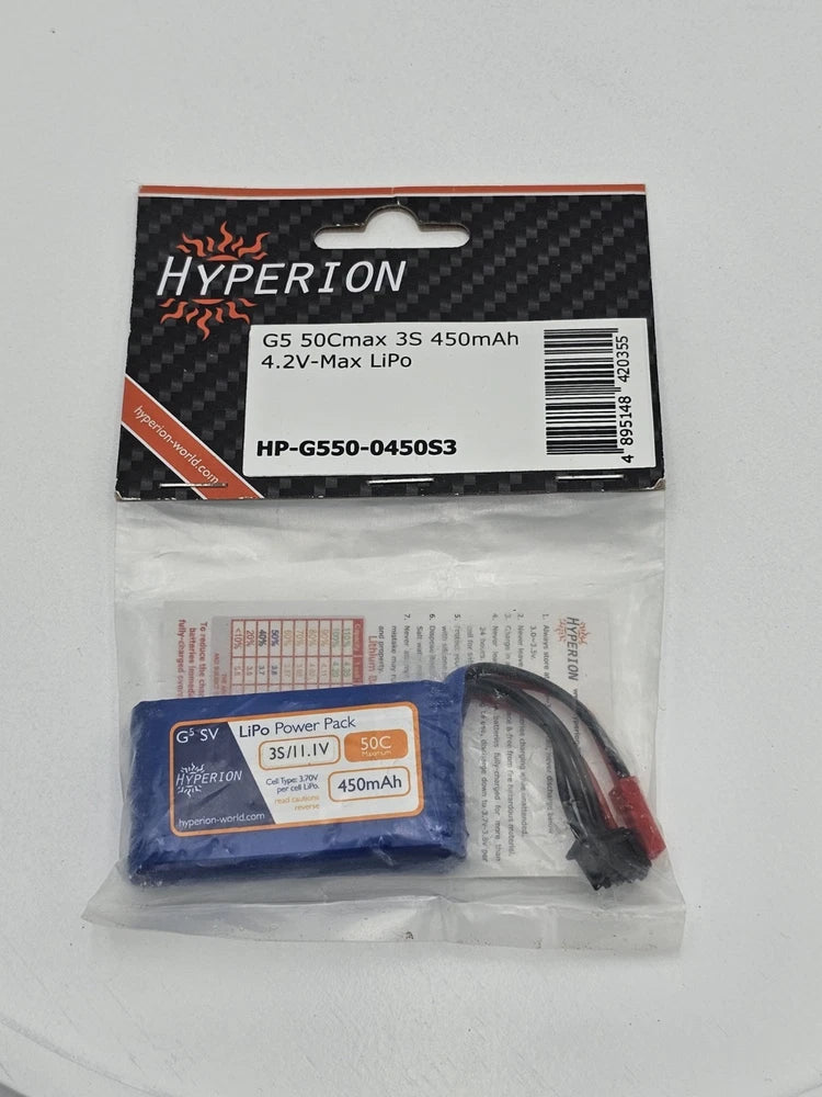 Hyperion CX G3 LiPo Power Pack, 3S 25C 1100mAh 11.1V, New Battery