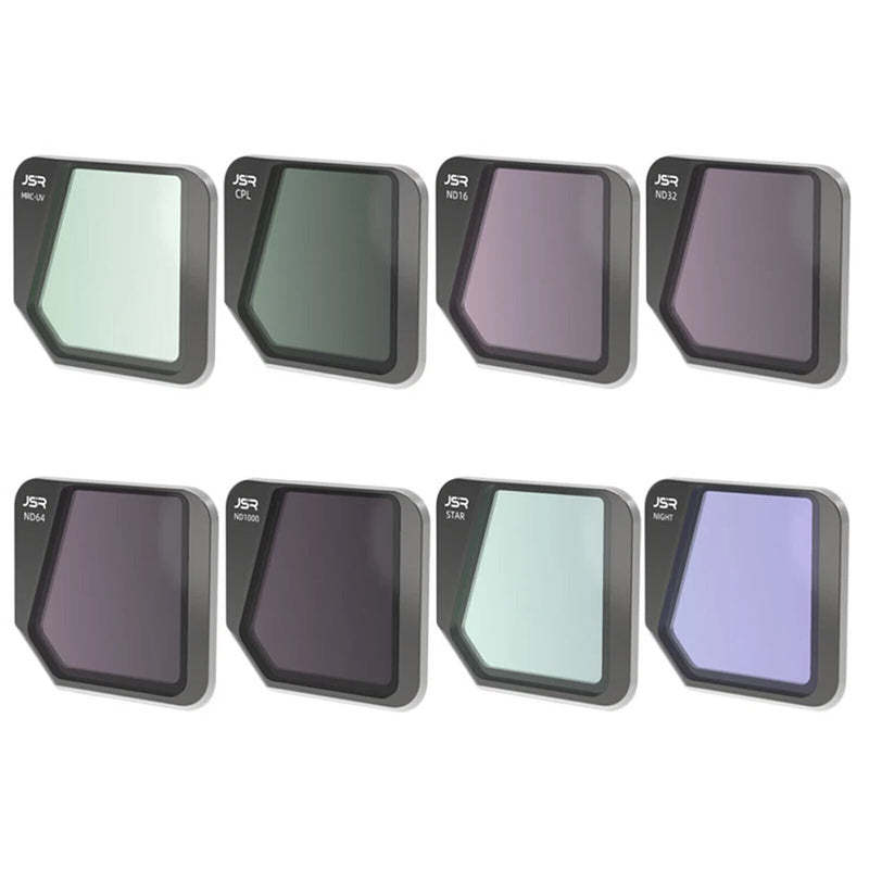 DJI Mavic 3 lens filter set with CPL, ND, star and night filters, square glass
