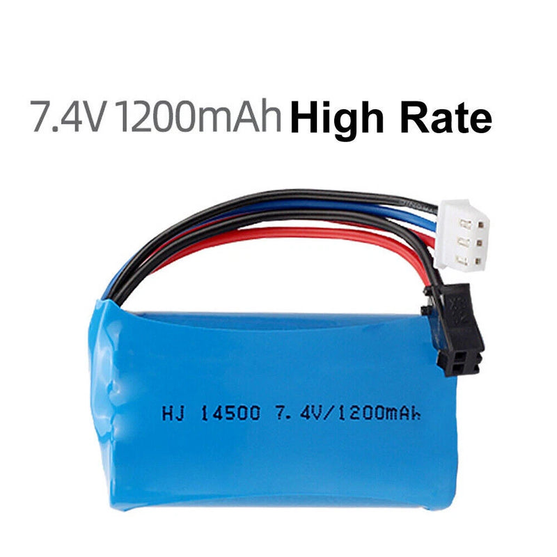 1¡Á 7.4V SM Plug 1200mAh 10C High Rate Li-po Battery for RC Quadcopter Helicopter Battery