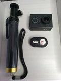 Y164. YI ACTION CAMERA BLUETOOTH SELFIE STICK,  HELMET, EX DISPLAY,  NEW!