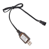 USB Charging Cable 7.4V 500mA SM-3P Positive Plug for 2S LiPo Li-Ion RC Battery Battery