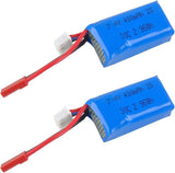 7.4V 400mAh 30C LiPo Battery with JST Plug for Micro FPV Racing Drone Quadcopter