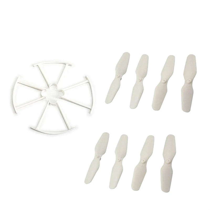 RC quadcopter spare propeller kit with white blades, 8-piece set