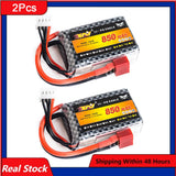 2¡Á 7.4V 850mAh Lipo Battery with T plug For MC6A MC6B ZF-6A MC-E7 Rc Transmitter