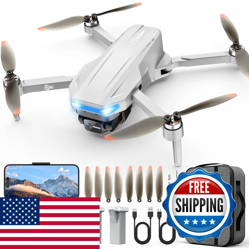 Oddire Drones Camera For Adults 4K Gps Auto Return Waypoint Flight Orbit Fly