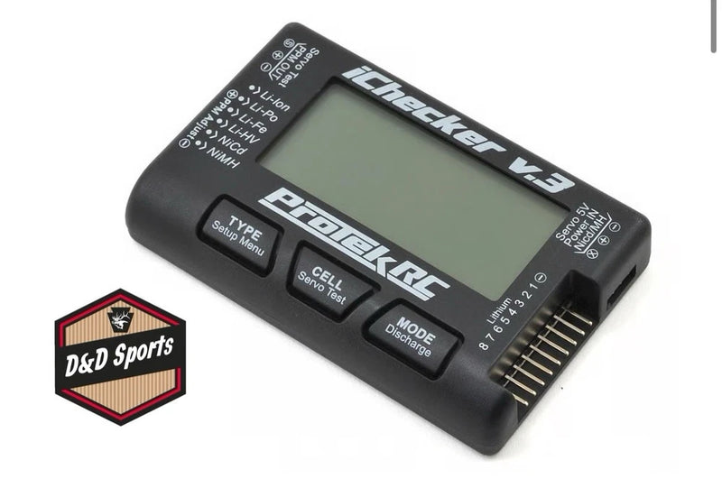 Protek PTK-211 - "iChecker 3.0" LCD LiPo Battery Cell Checker (2-8S) Battery