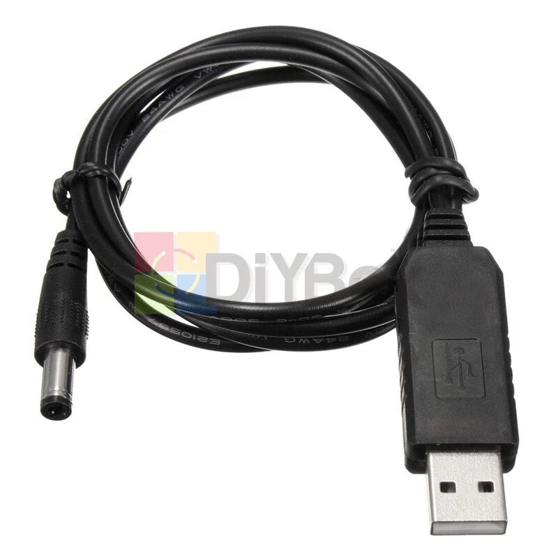 5PCS USB DC 5V to  9V Step-up Module Converter 2.1x5.5mm Male Connector Cable