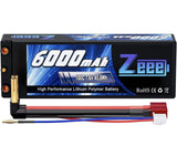 Zeee 2S High Voltage Lipo Battery 6000mAh 7.6V 100C Hard Case RC Battery with...