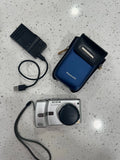 Panasonic LUMIX DMC-TZ1 Silver Digital Camera With Case And New Charger! WORKS!