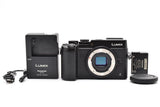 , 830 Shutter Count, Panasonic LUMIX GX8 DMC-GX8 Black with Charger ARYM6168